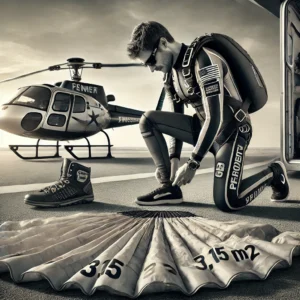 DALL·E-2025-03-16-15.36.32-A-skydiver-preparing-for-a-record-breaking-parachute-jump-showcasing-the-worlds-smallest-parachute-3.15-m²-laid-out-beside-him.-The-athlete-is-wea-300x300 Recorde Mundial: Salto com o Menor Paraquedas do Mundo