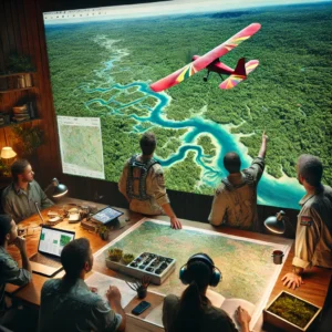 DALL·E-2025-03-19-10.03.33-Uma-equipe-de-cientistas-e-ambientalistas-observando-um-mapa-da-Floresta-Amazonica-planejando-a-dispersao-de-sementes-para-reflorestamento.-A-mesa-es-300x300 Salto pela Vida: O Impacto de Luigi Cani na Amazônia