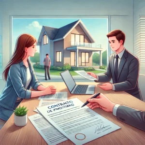 DALL·E-2025-03-16-13.30.34-Uma-ilustracao-realista-de-um-casal-jovem-assinando-um-contrato-de-financiamento-imobiliario-em-um-escritorio-moderno-com-um-agente-imobiliario-expli-300x300 Imóveis e Financiamento: O Guia Completo para Comprar sua Casa