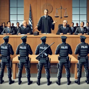 DALL·E-2025-03-16-14.54.25-Um-tribunal-de-justica-com-um-juiz-anunciando-o-veredicto-enquanto-tres-policiais-fardados-estao-sentados-no-banco-dos-reus-com-expressoes-serias.-O--300x300 Caso Genivaldo: Ex-agentes da PRF são condenados à Prisão