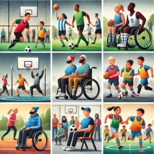 DALL·E-2025-03-15-15.27.35-An-inclusive-sports-event-showing-athletes-of-diverse-backgrounds-genders-and-abilities-playing-together.-A-football-match-with-both-male-and-female-300x300 Inclusão Social e o Esporte: Como o Esporte Promove Igualdade de Gênero e Raça